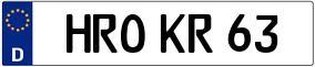 Trailer License Plate